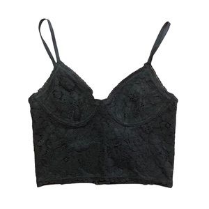H&M Lace Bustier Crop Top